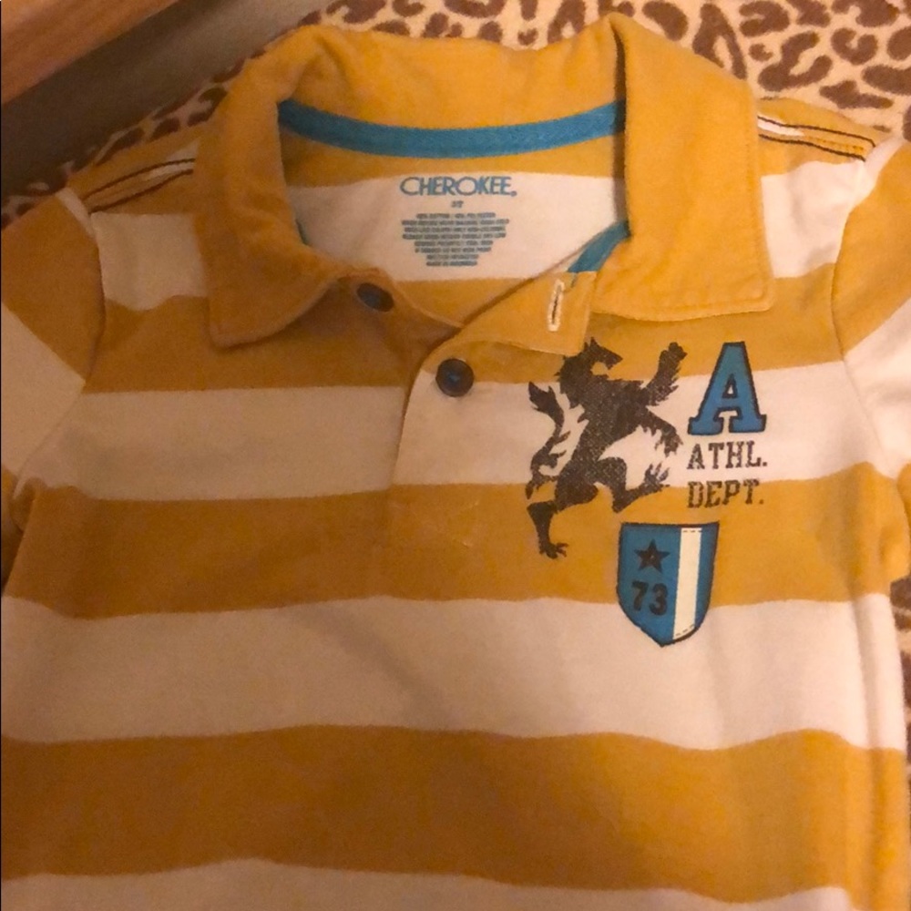 Long sleeved polo shirt